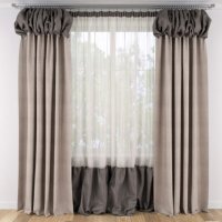 Штори-ліхтарики з буфами